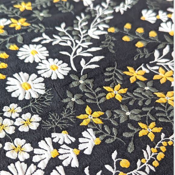 LOFT Textured Daisy Mini Pencil Skirt ~ cottage office career - Picture 2 of 8